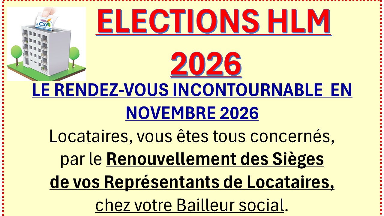 AFFICHE CAMPAGNE CSF74 ELECTION HLM 2026.VOTE